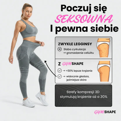 Gymshape™ Legginsy 3D – Push-Up, Wyszczuplające & Antycellulitowe